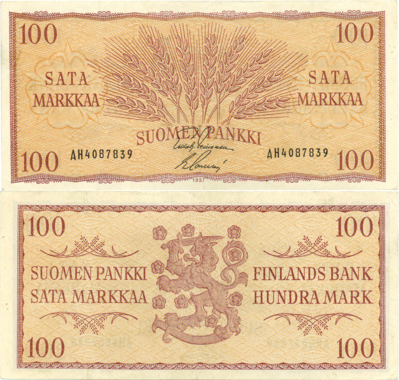 100 Markkaa 1957 AH4087839